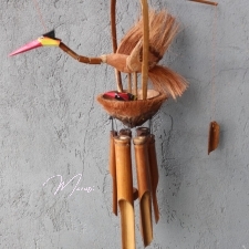 Bambusest tuulekell Lind Tibudega
