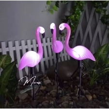 Päikesepaneeliga aiavalgustid Flamingo (3 tk)