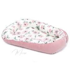 Kookon beebile Lilled Premium (roosa velvetiga, kahepoolne)
